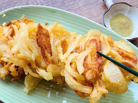 新玉ねぎ カリカリとろーんかき揚げ